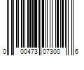 Barcode Image for UPC code 000473073006