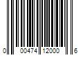 Barcode Image for UPC code 000474120006