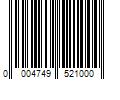 Barcode Image for UPC code 00047495210033