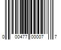 Barcode Image for UPC code 000477000077