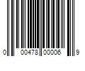 Barcode Image for UPC code 000478000069