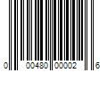 Barcode Image for UPC code 000480000026