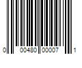 Barcode Image for UPC code 000480000071