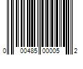 Barcode Image for UPC code 000485000052