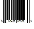 Barcode Image for UPC code 000489000089