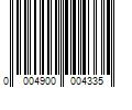 Barcode Image for UPC code 00049000043365