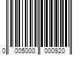 Barcode Image for UPC code 00050000009268