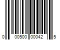 Barcode Image for UPC code 000500000425