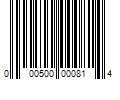 Barcode Image for UPC code 000500000814