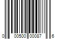 Barcode Image for UPC code 000500000876