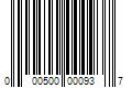 Barcode Image for UPC code 000500000937