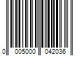 Barcode Image for UPC code 00050000420346