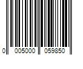 Barcode Image for UPC code 00050000598526