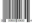 Barcode Image for UPC code 000500006304