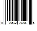 Barcode Image for UPC code 000502000065