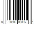 Barcode Image for UPC code 000509000051