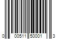 Barcode Image for UPC code 000511500013