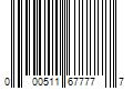 Barcode Image for UPC code 000511677777