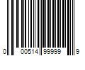 Barcode Image for UPC code 000514999999