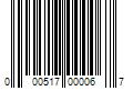 Barcode Image for UPC code 000517000067