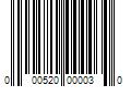 Barcode Image for UPC code 000520000030