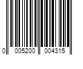 Barcode Image for UPC code 00052000043181