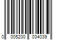 Barcode Image for UPC code 00052000340341