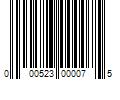 Barcode Image for UPC code 000523000075