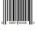 Barcode Image for UPC code 000531000050