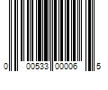 Barcode Image for UPC code 000533000065