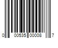 Barcode Image for UPC code 000535000087