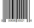 Barcode Image for UPC code 000535000216