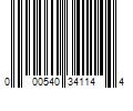 Barcode Image for UPC code 000540341144