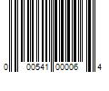 Barcode Image for UPC code 000541000064