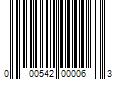 Barcode Image for UPC code 000542000063