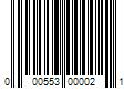 Barcode Image for UPC code 000553000021