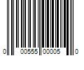 Barcode Image for UPC code 000555000050