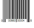 Barcode Image for UPC code 000560000045