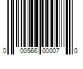 Barcode Image for UPC code 000566000070