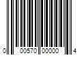 Barcode Image for UPC code 000570000004