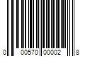 Barcode Image for UPC code 000570000028