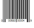 Barcode Image for UPC code 000580000049