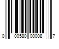 Barcode Image for UPC code 000580000087