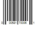 Barcode Image for UPC code 000581700061