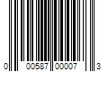 Barcode Image for UPC code 000587000073