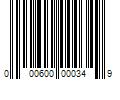 Barcode Image for UPC code 000600000349