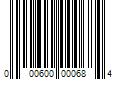 Barcode Image for UPC code 000600000684