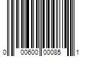 Barcode Image for UPC code 000600000851