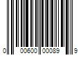 Barcode Image for UPC code 000600000899