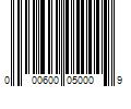 Barcode Image for UPC code 000600050009